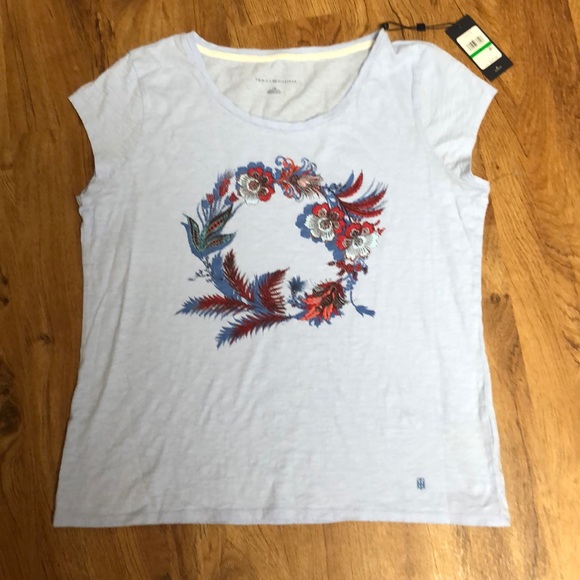 NWT Tommy Hilfiger Light Blue Top - Picture 3 of 8